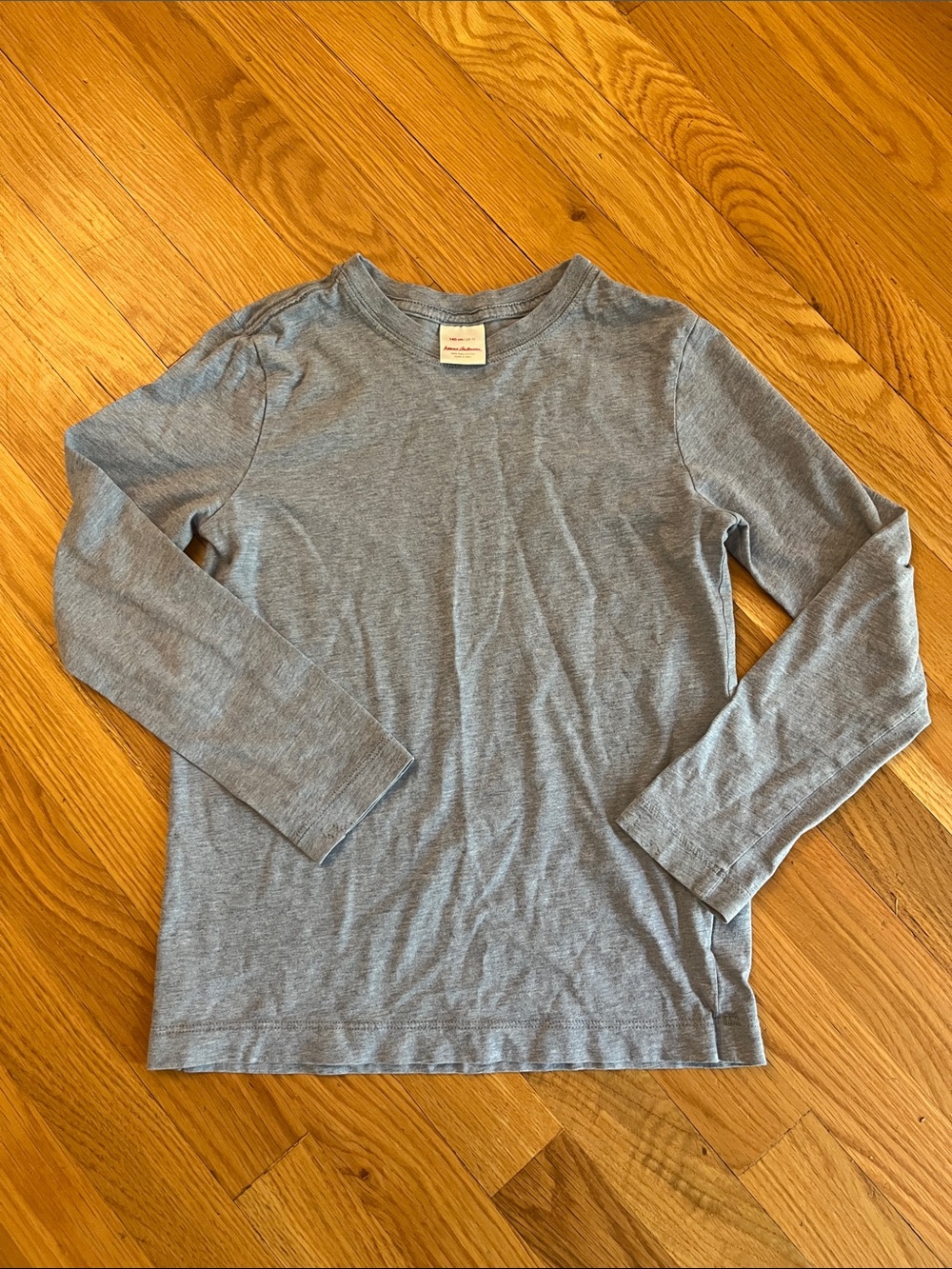 Hanna Andersson light blue Long Sleeve Crew Tee
